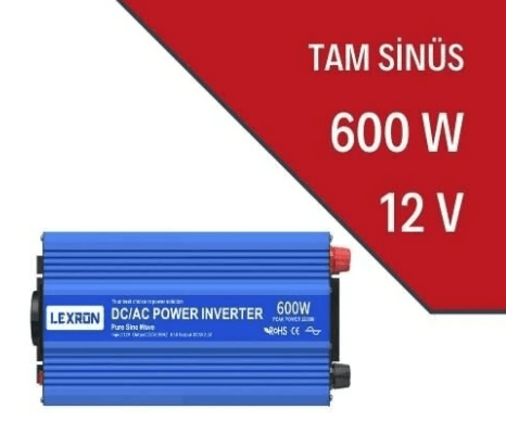  LEXRON 600W-12V TAM SİNÜS İNVERTER