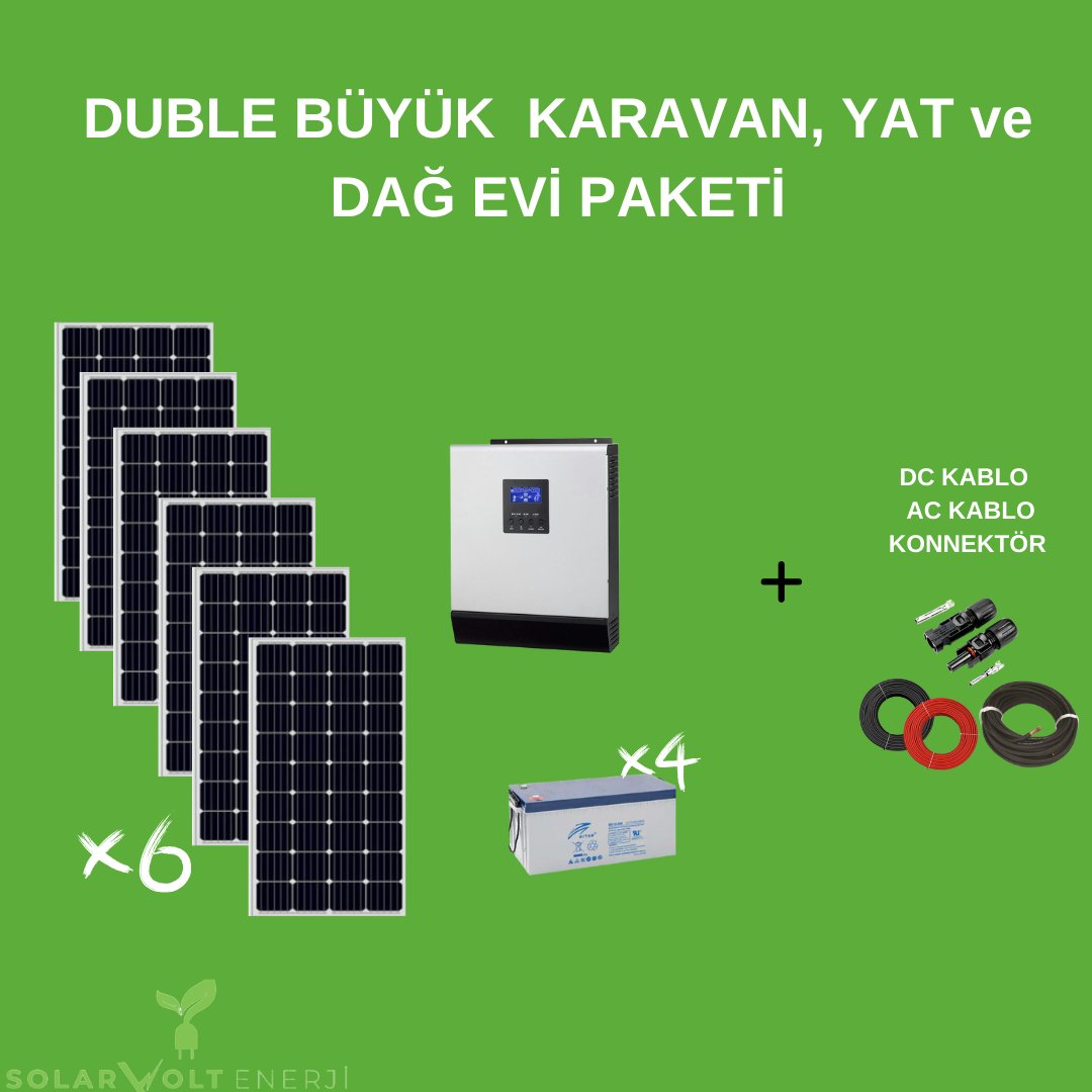 DUBLE BÜYÜK  KARAVAN, YAT ve DAĞ EVİ PAKETİ