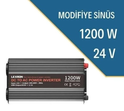 LEXRON 1200W-24V MODİFİYE SİNÜS İNVERTER