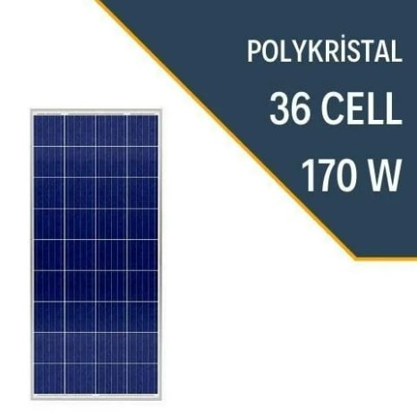 LEXRON 170W POLYKRİSTAL GÜNEŞ PANELİ