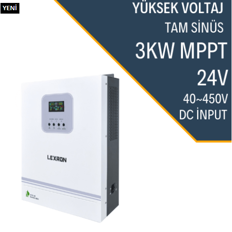 LEXRON 3KW HV MPPT 40-500 PV INPUT AKILLI İNVERTER