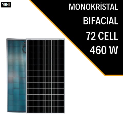 LEXRON 460W BIFACIAL MONOKRİSTAL GÜNEŞ PANELİ