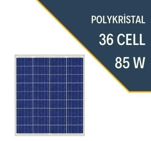 LEXRON 85W POLYKRİSTAL GÜNEŞ PANELİ