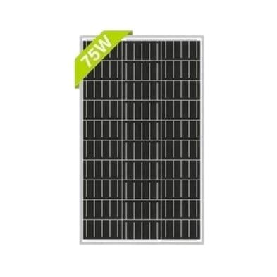 SolarVoltMarket 75W 12V Monokristal Solar Panel