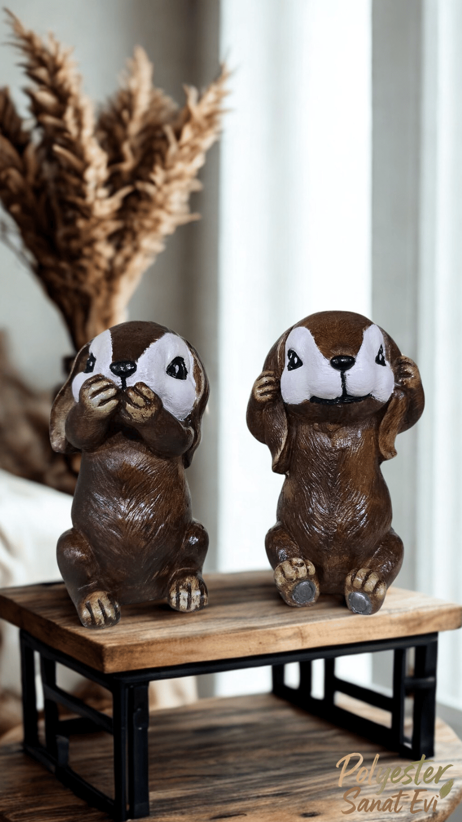 Mini Şirin Tavşan Dostlar Set-3 Dekoratif Biblo
