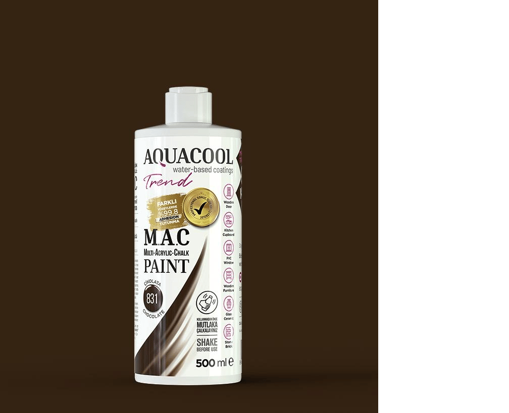 Aquacool Trend MAC Boya 500 ml - 831 Çikolata