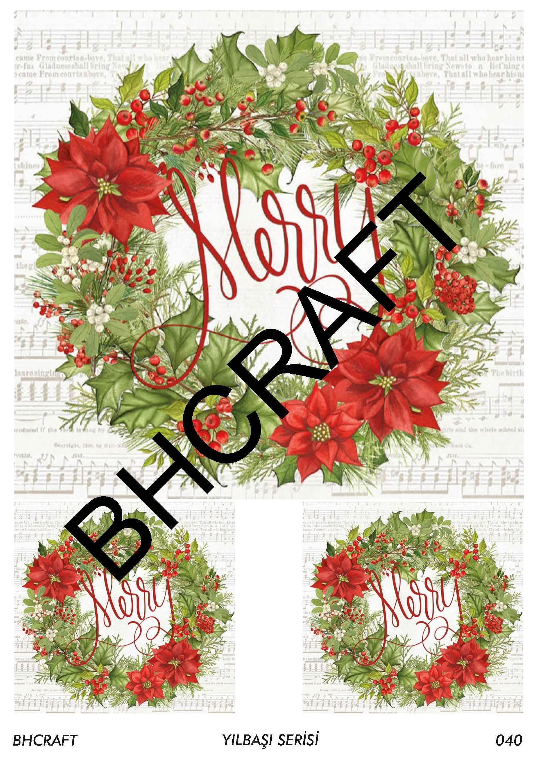 Bostancı Hobi BH Craft Yılbaşı Serisi Pirinç Dekopaj No:040