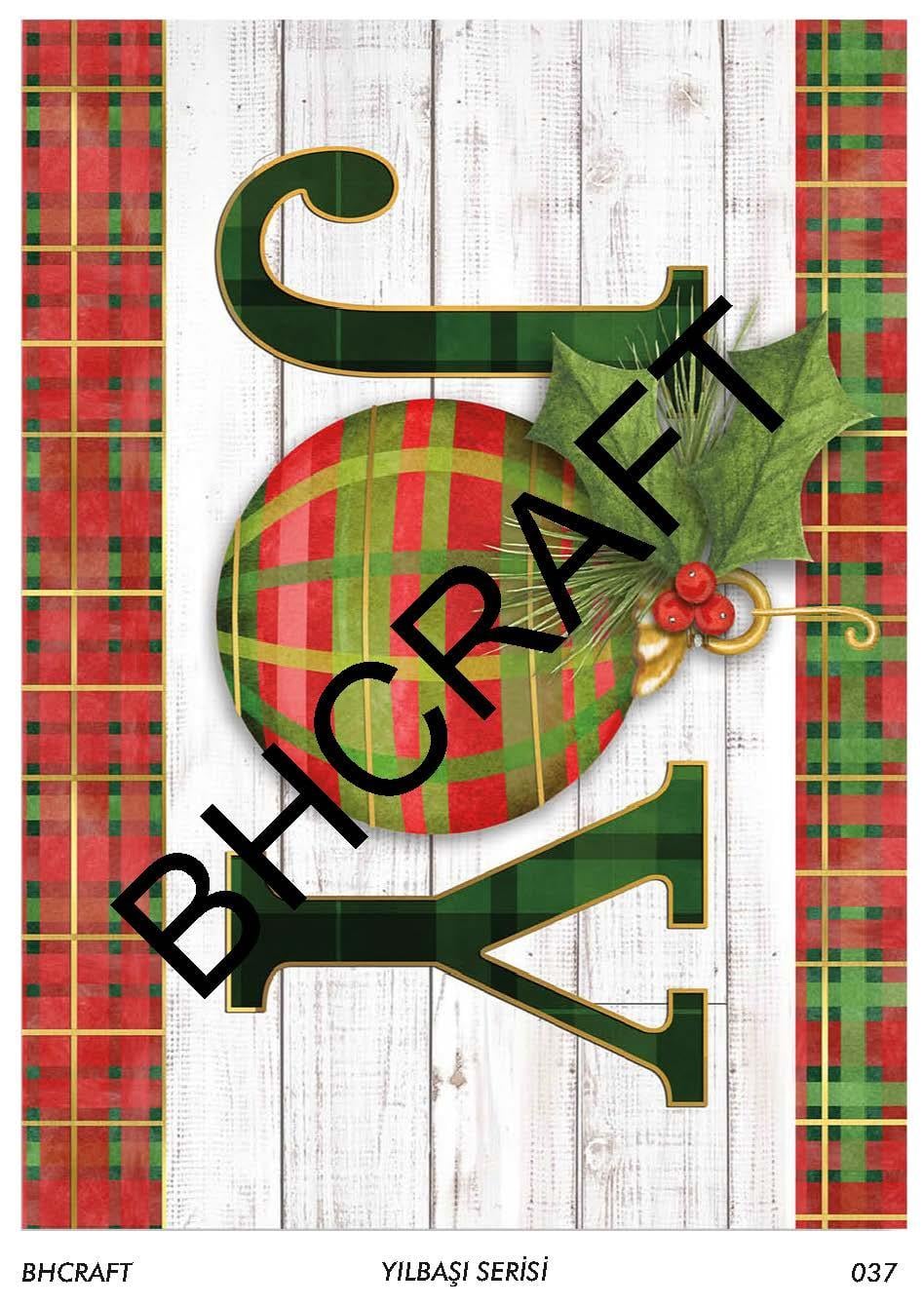 Bostancı Hobi BH Craft Yılbaşı Serisi Pirinç Dekopaj No:037
