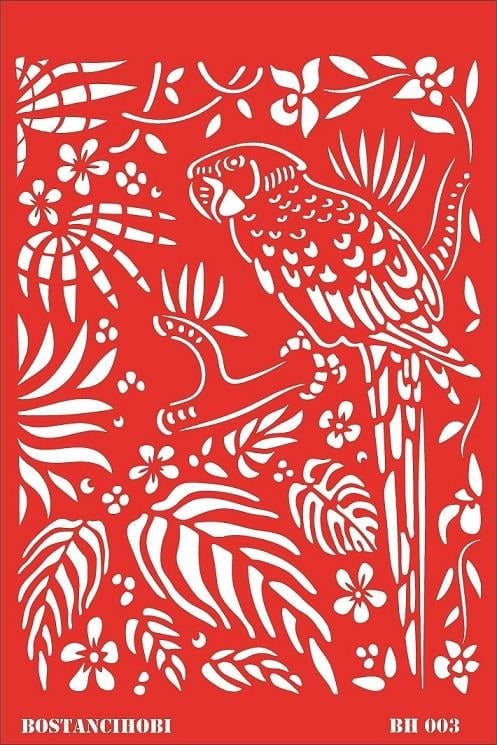 Bostancı Hobi Stencil BH003  30X20