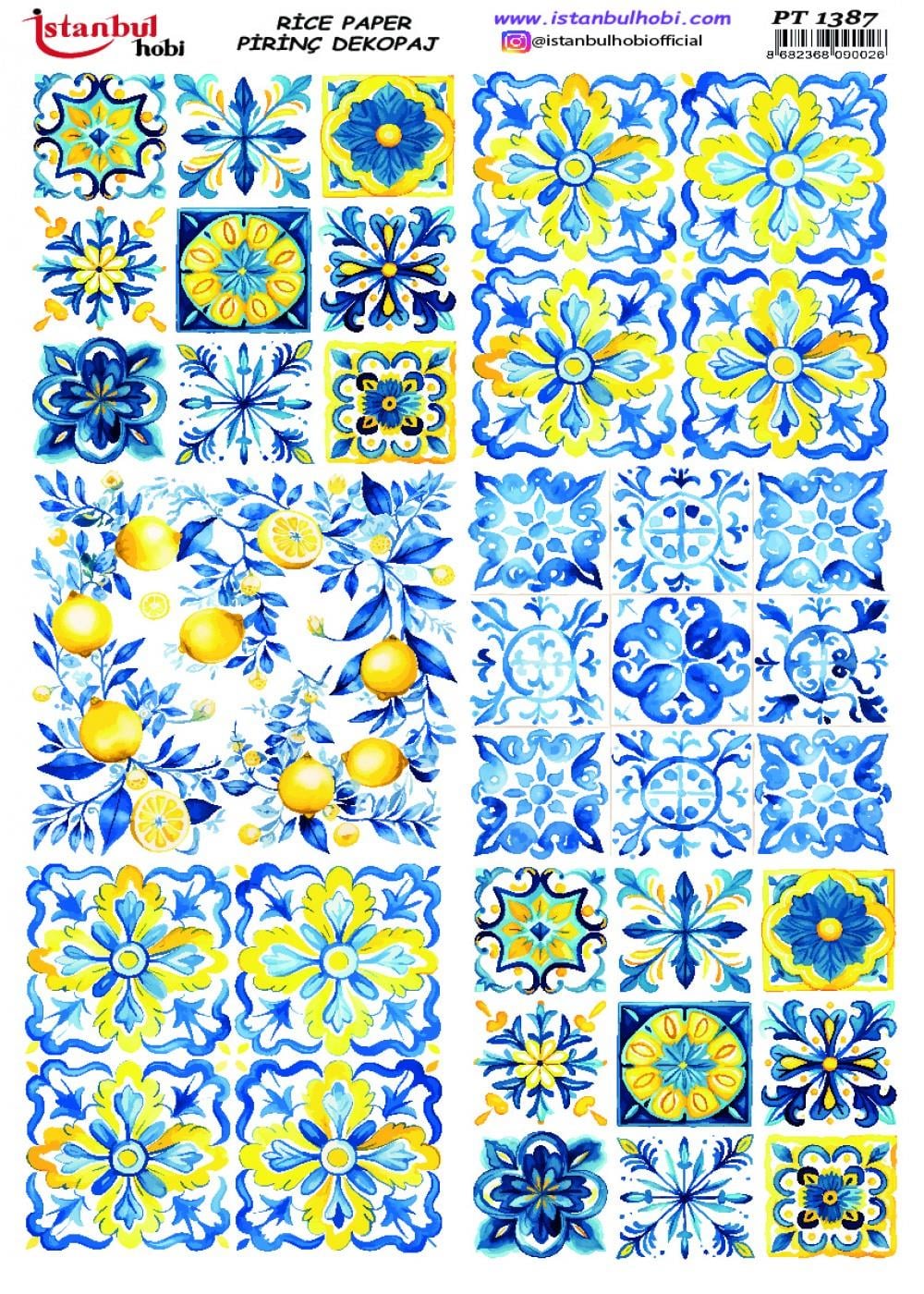 İstanbul Hobi Mozaik Desenli Pirinç Dekopaj