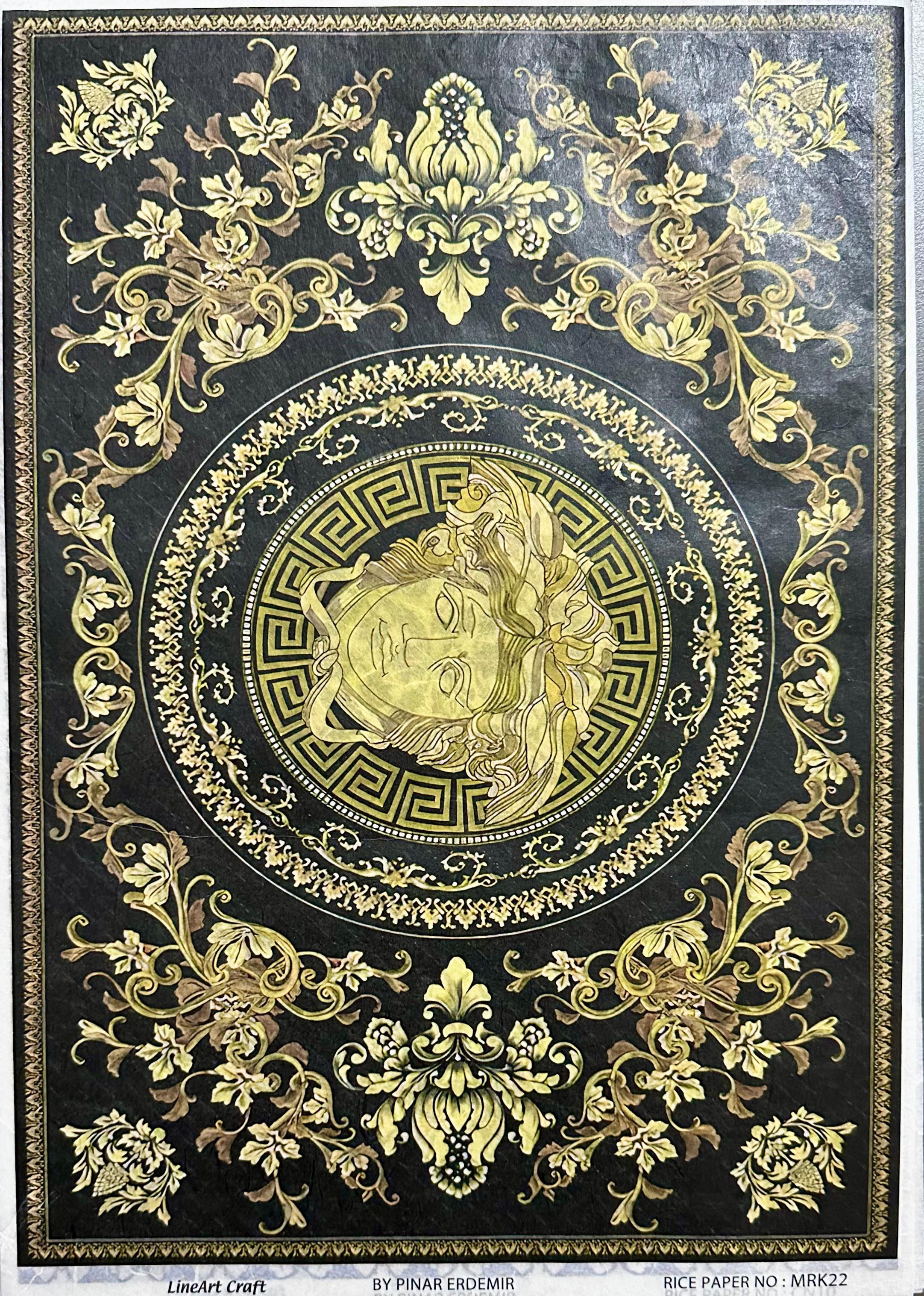 LİNEART PİRİNÇ DEKOPAJ KAĞIDI MRK22