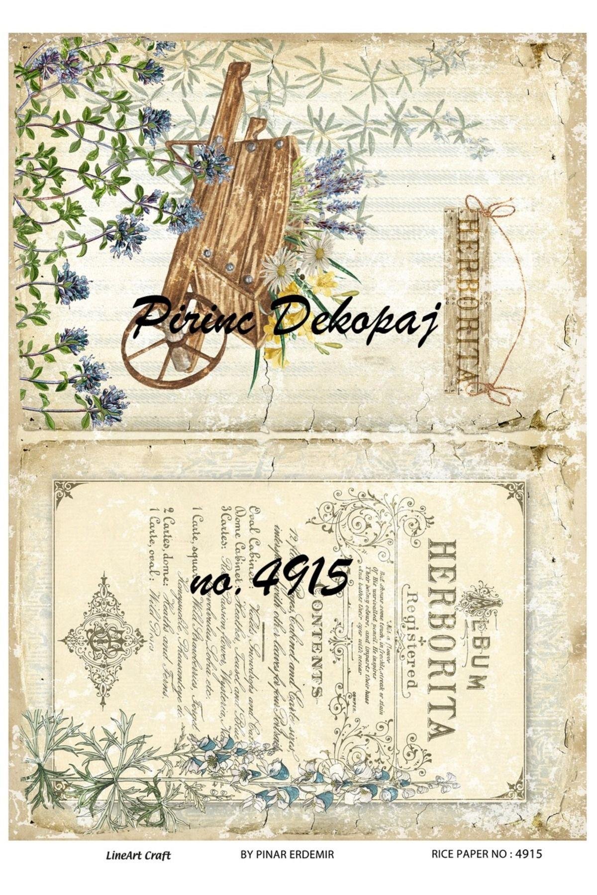 Lineart Pirinç Dekopaj Rice Paper 4915