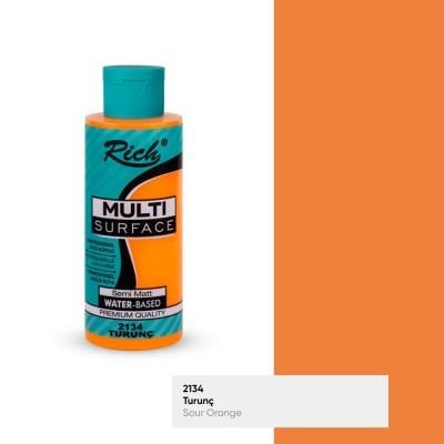 Rich Multi Surface 2134 TURUNÇ Akrilik Boya 120cc