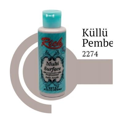 Rich Multi Surface 2274 KÜLLÜ PEMBE Akrilik Boya 120cc