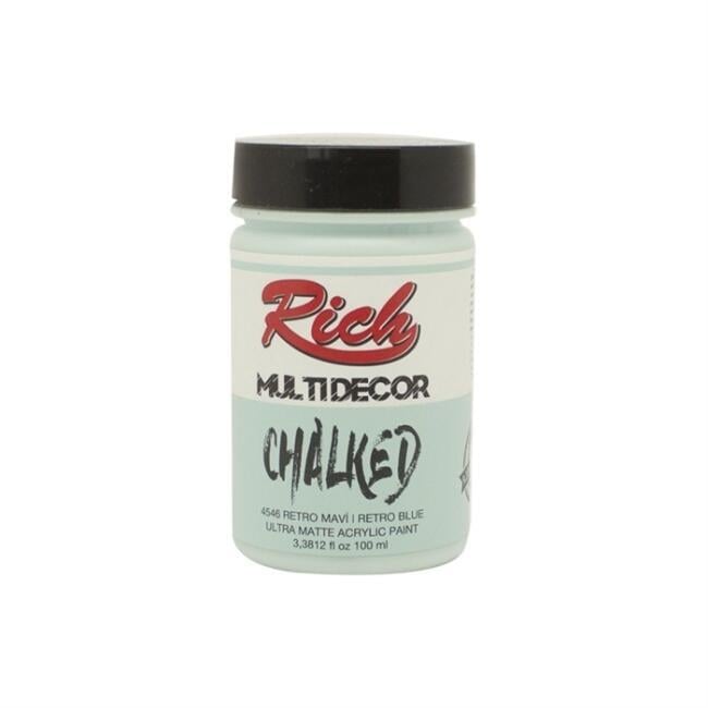 Rich Multidecor Chalked Boya 100 cc Retro Mavi 4546