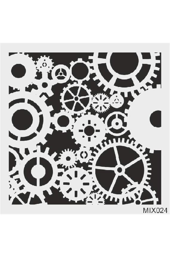 Stencil Tasarım MİX024 Stencil 30X30
