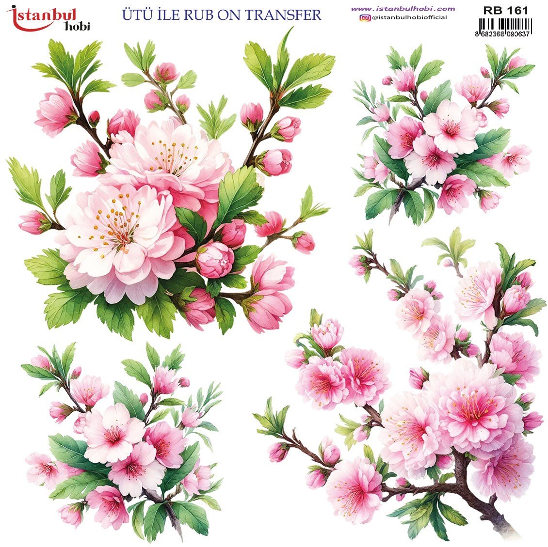 ÜTÜ İLE RUB ON  TRANSFER RB 161  30 X 30 cm