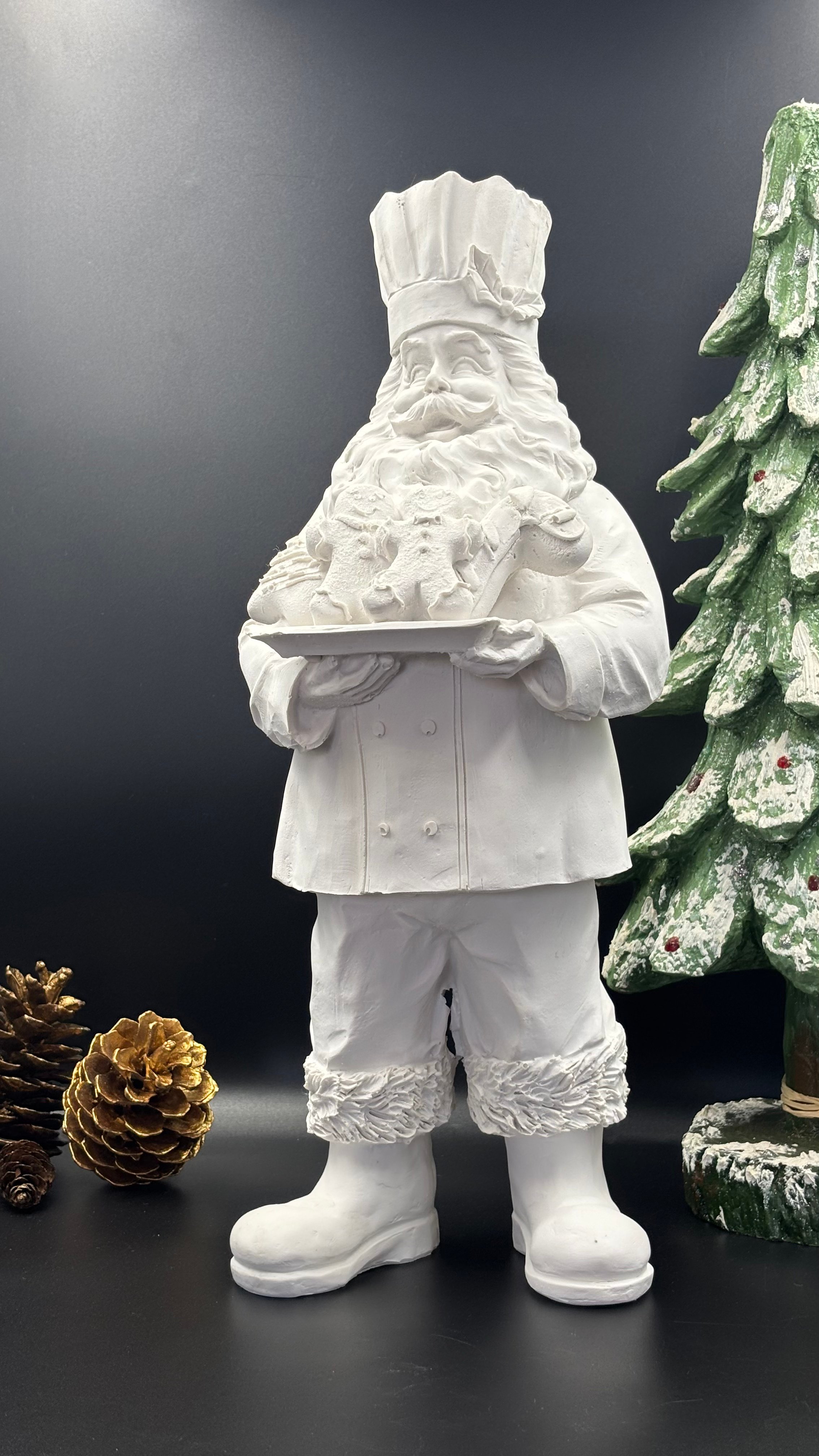 Zencefil Kurabiyeli Pastacı Noel Baba Polyester py0036