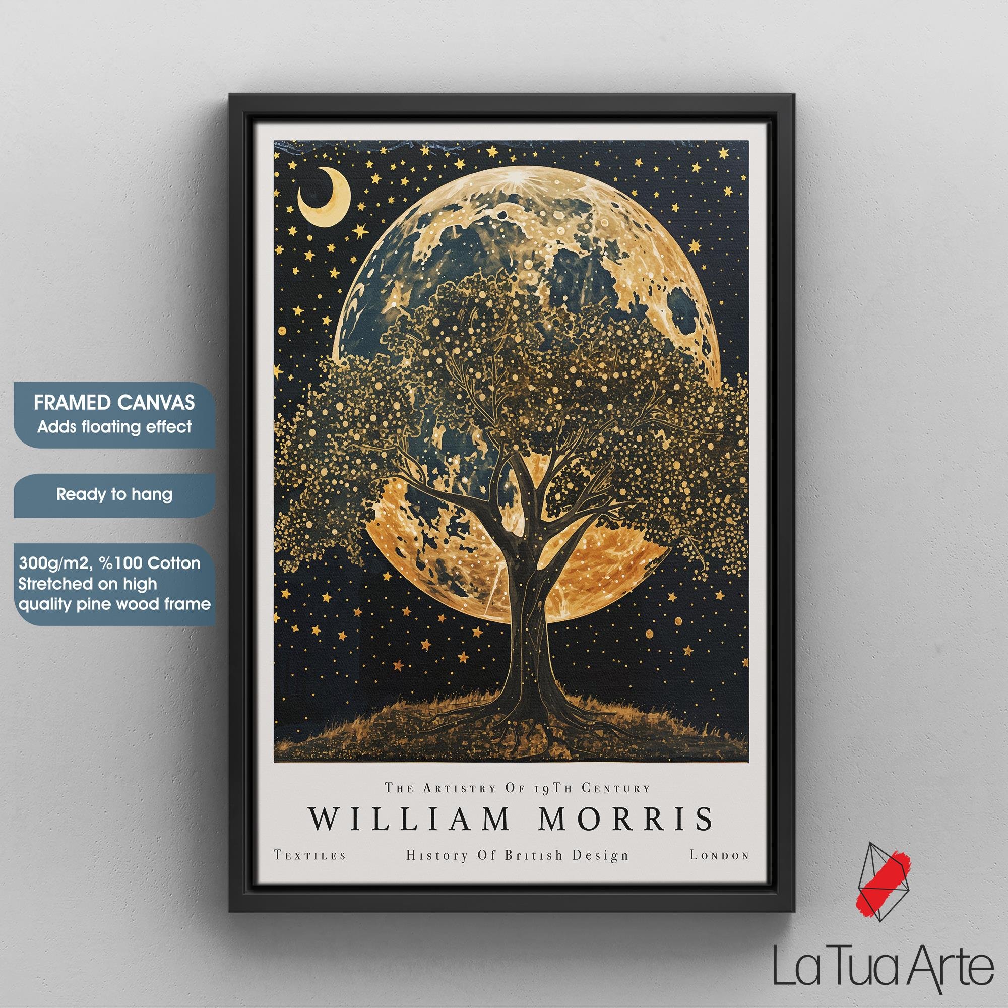 3'lü William Morris Gece
