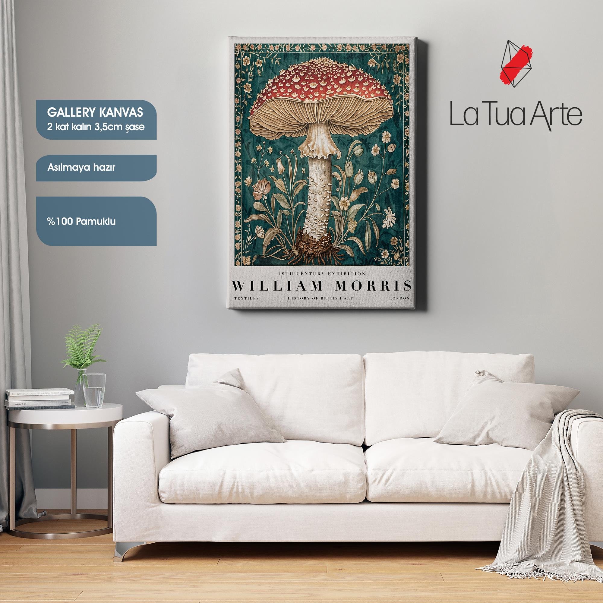 WILLIAM MORRIS-KIRMIZI MANTAR