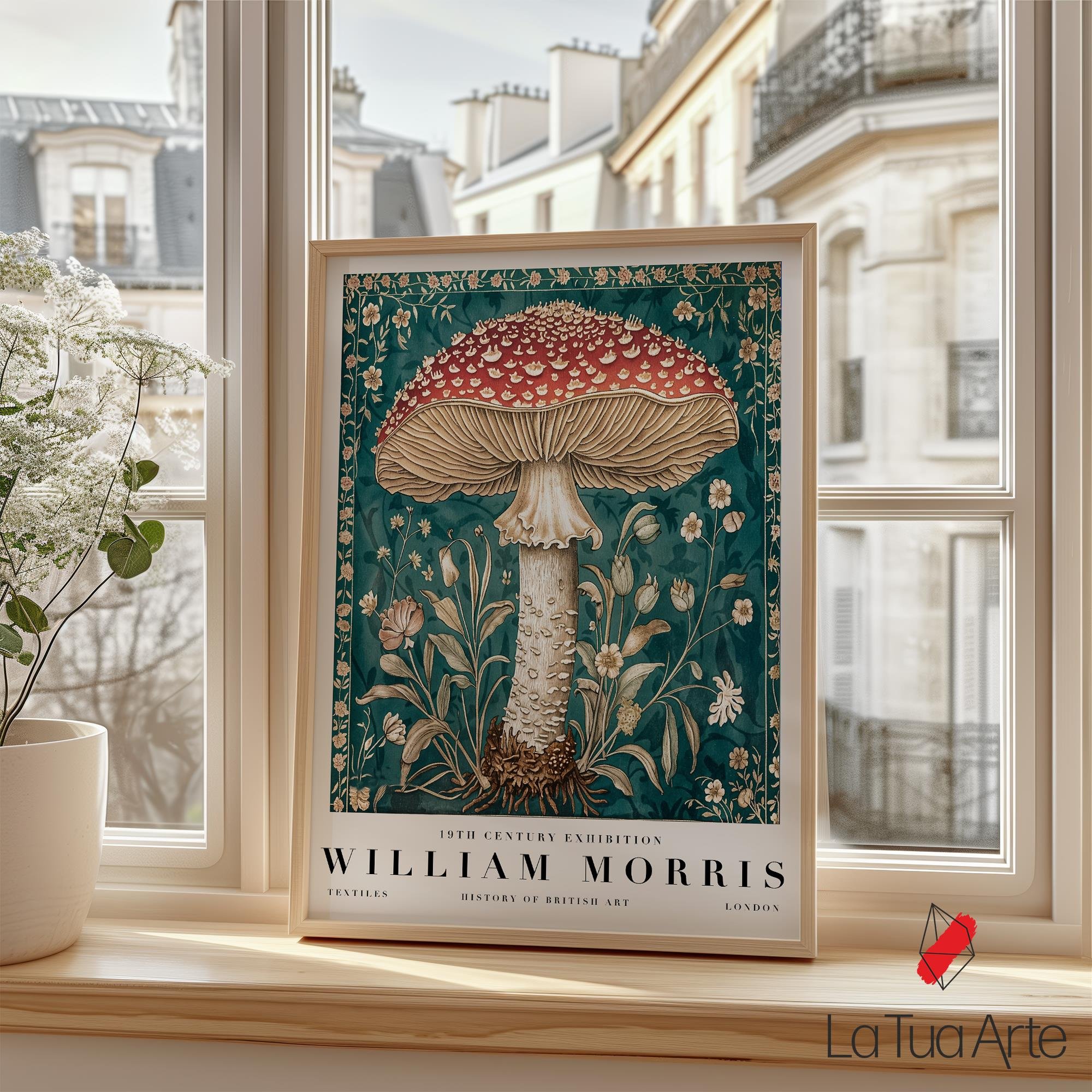 WILLIAM MORRIS-KIRMIZI MANTAR