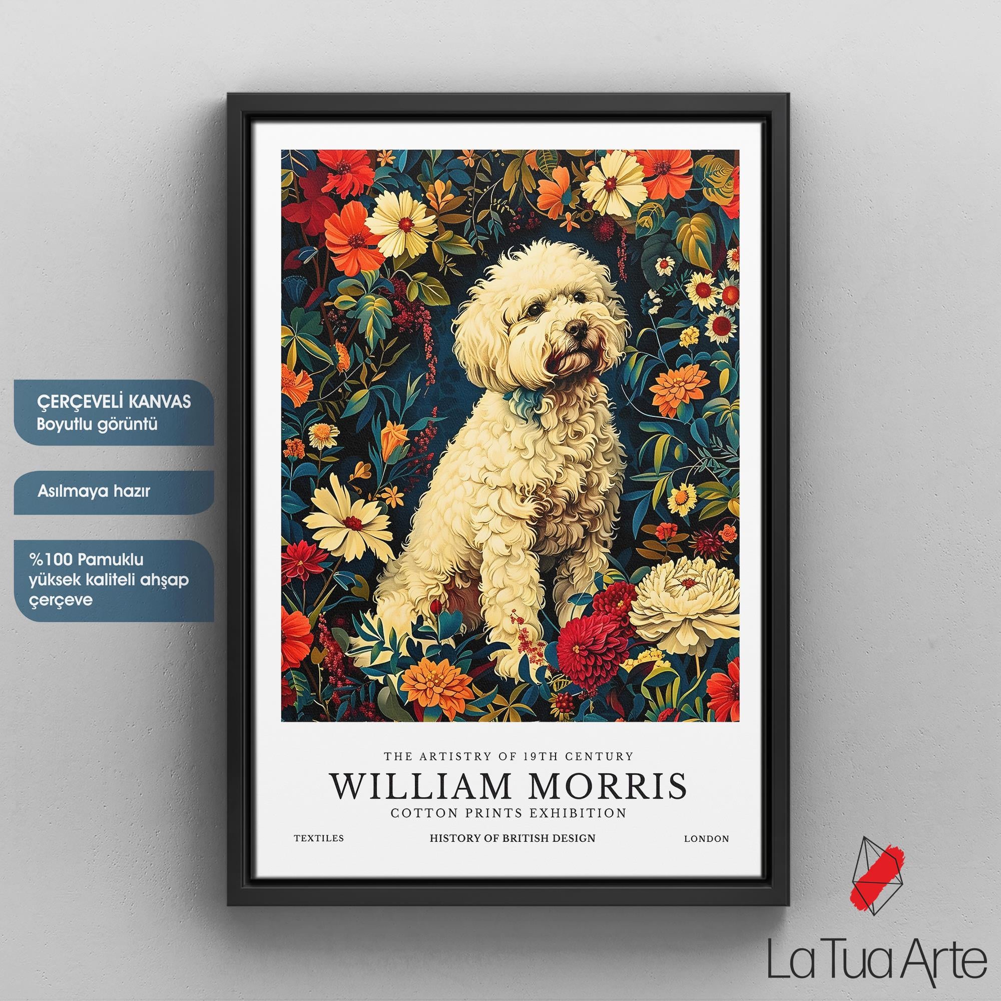 William Morris-White Dog