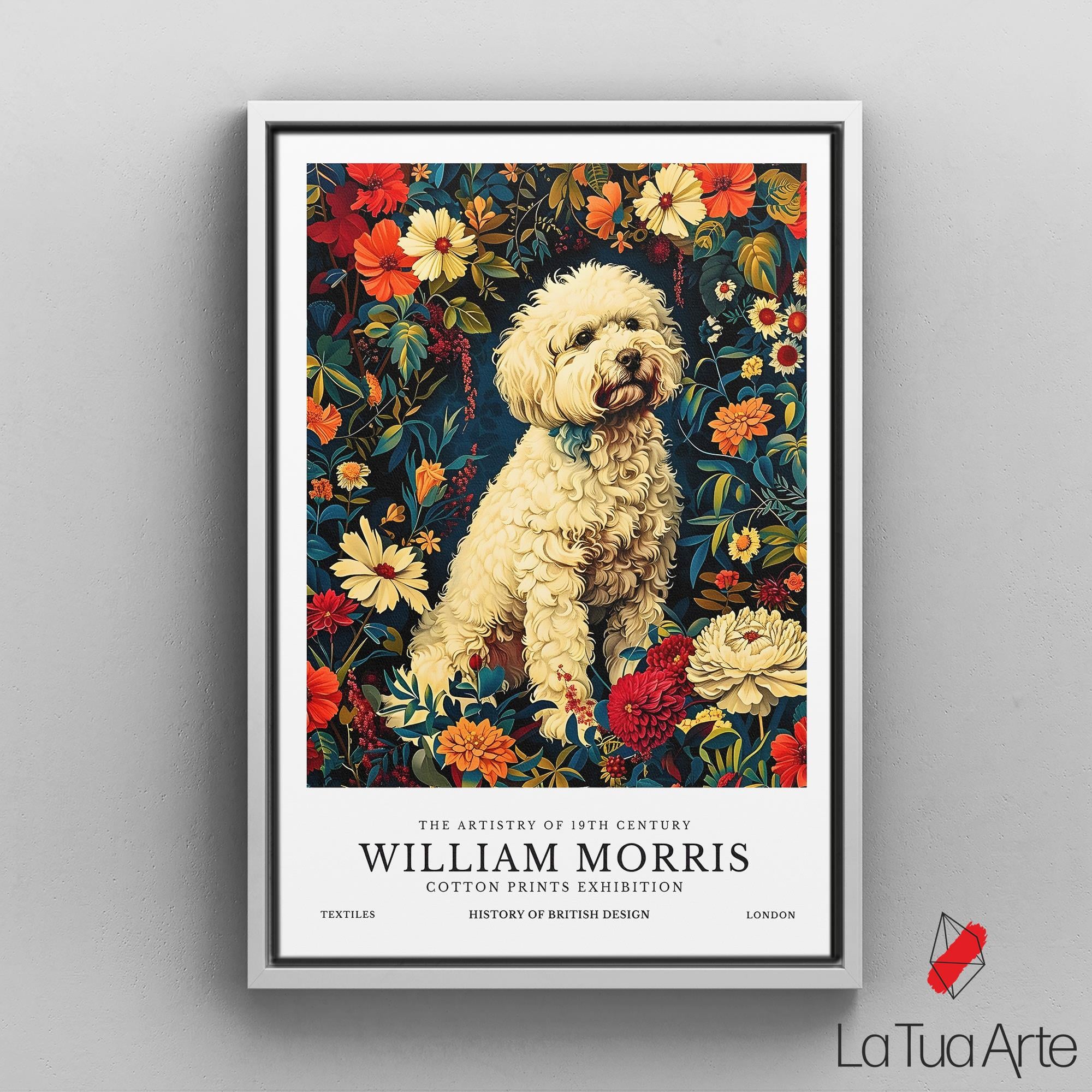 William Morris-White Dog