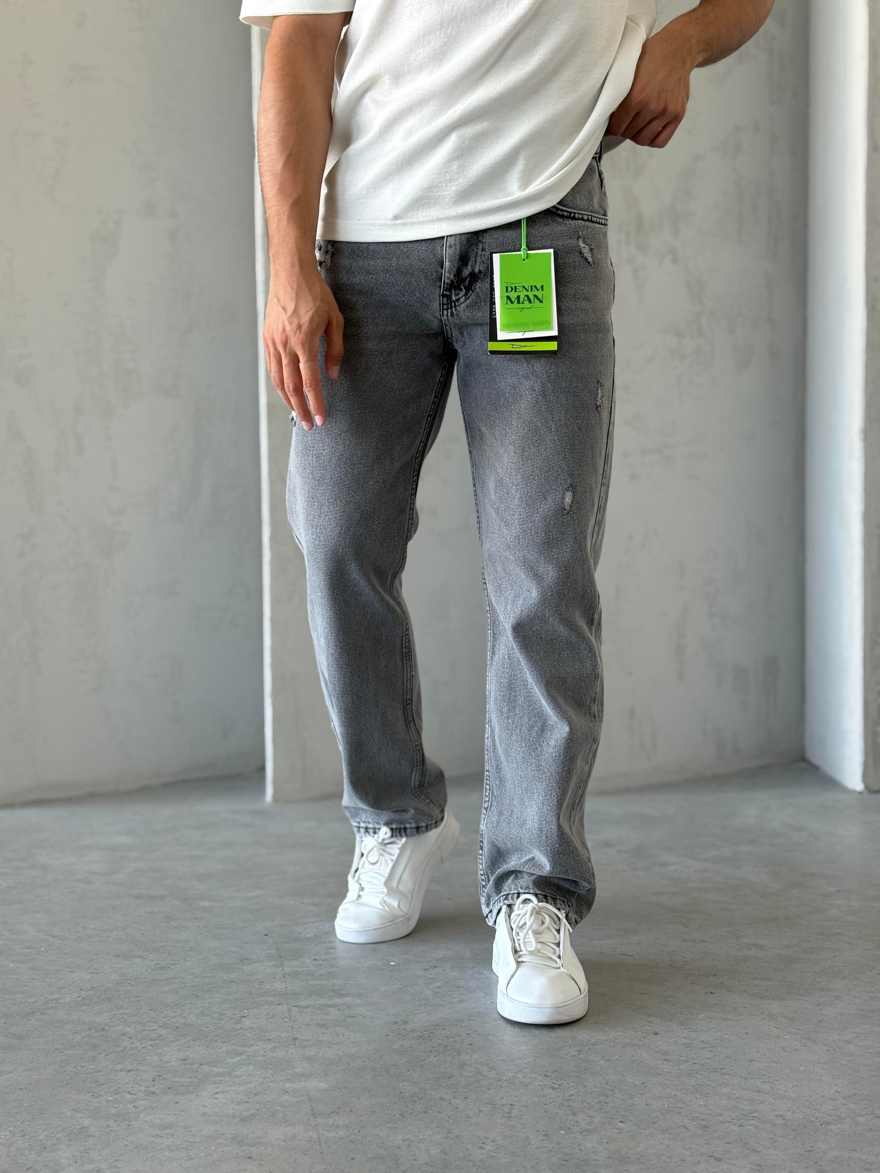BAGGY GRİ YIRTIK