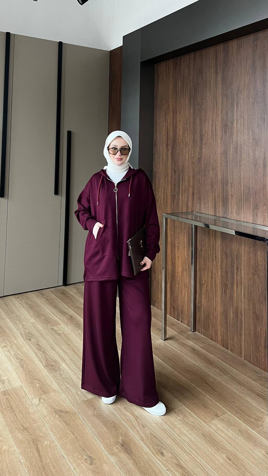 OYSHO LİNA FERMUARLI MÜRDÜM TAKIM