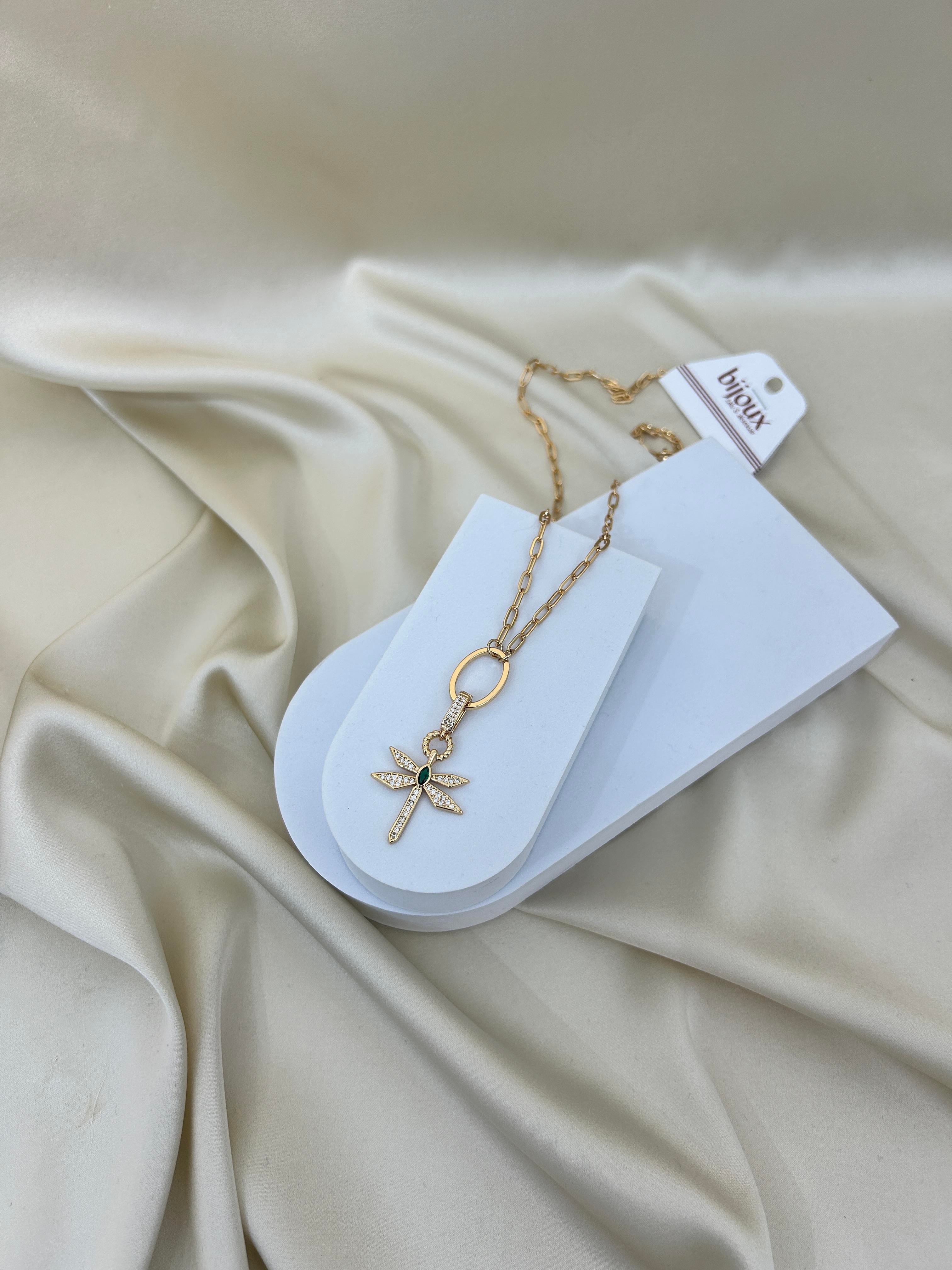 Rose Gold Taş Detaylı Süleymancık Kolye