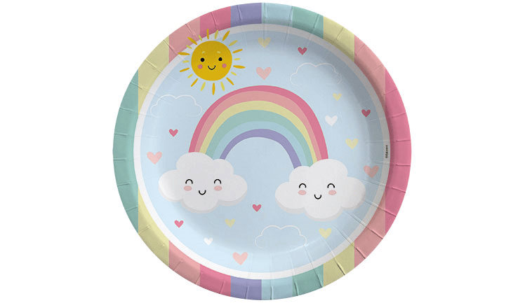 Gökkuşağı Tabak 23 cm 8 li