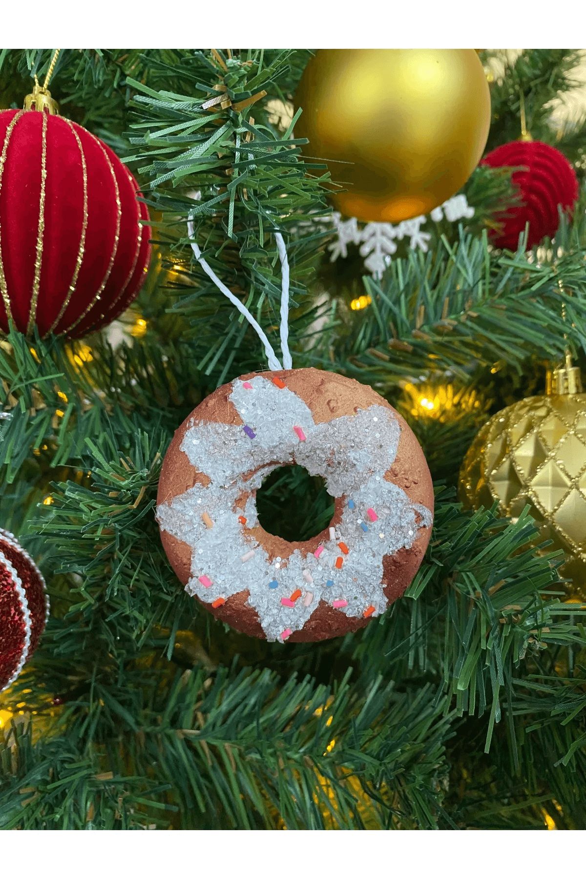 Yılbaşı Kurabiye Süs Donut