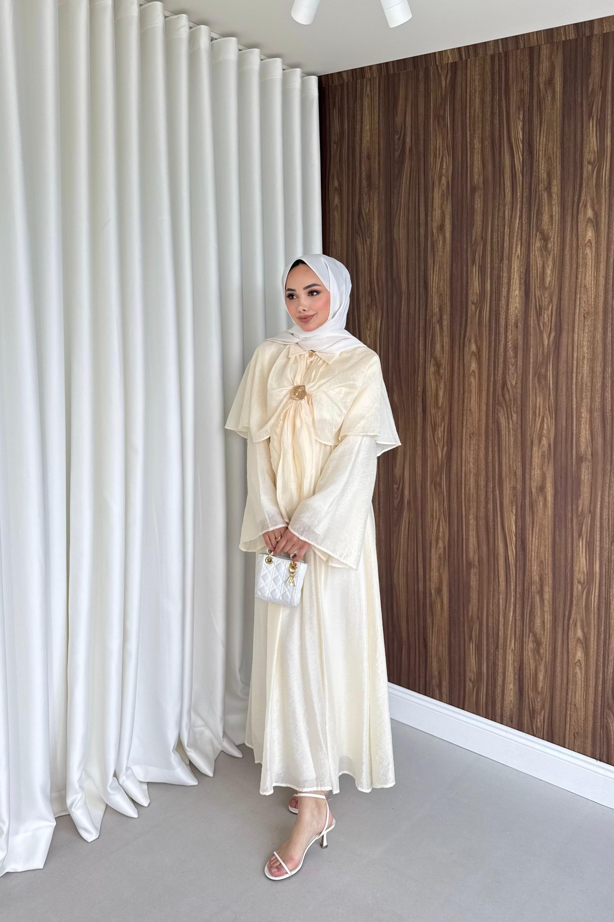 Afra elbise sarı