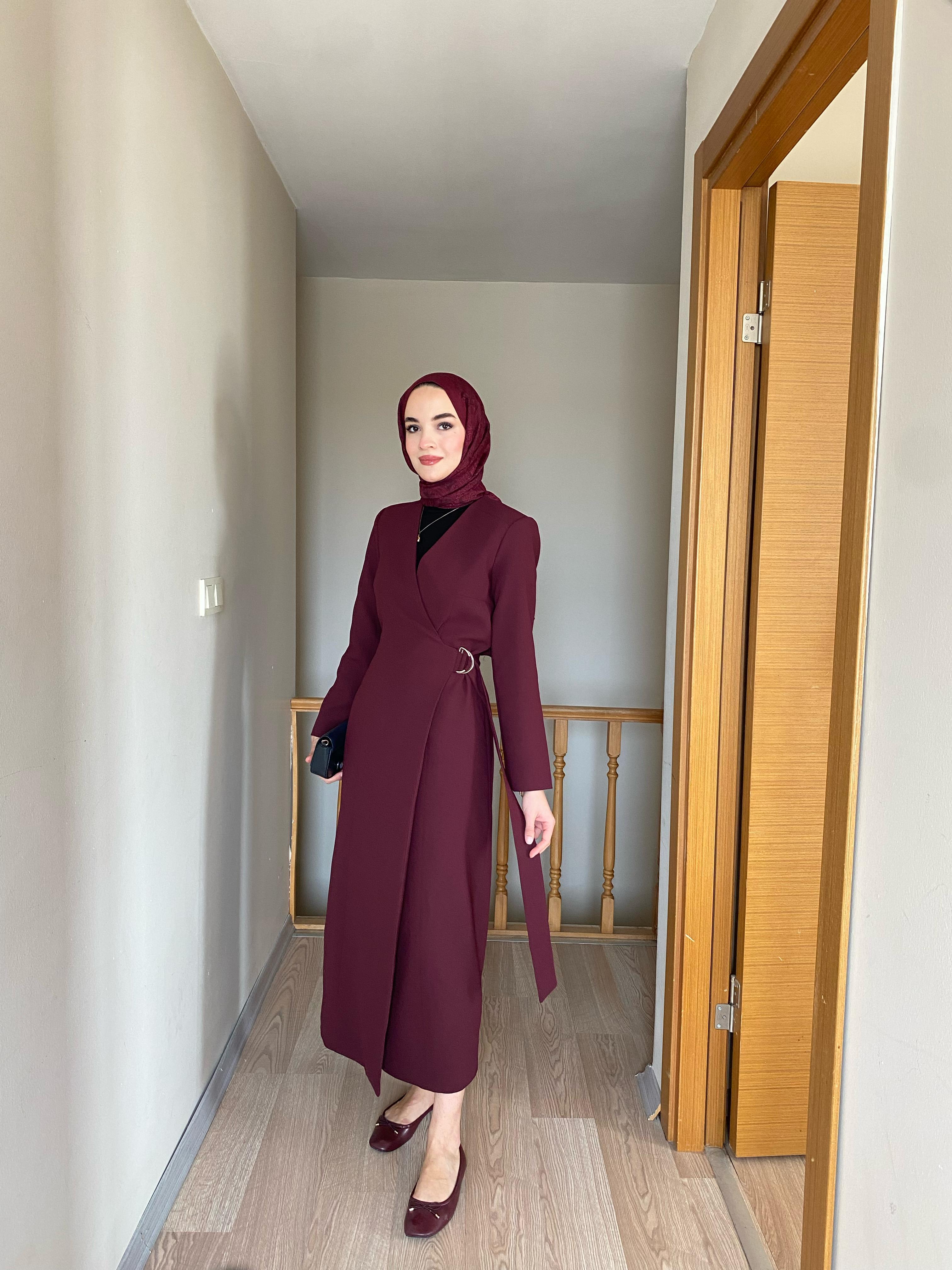 Classy Elbise Bordo