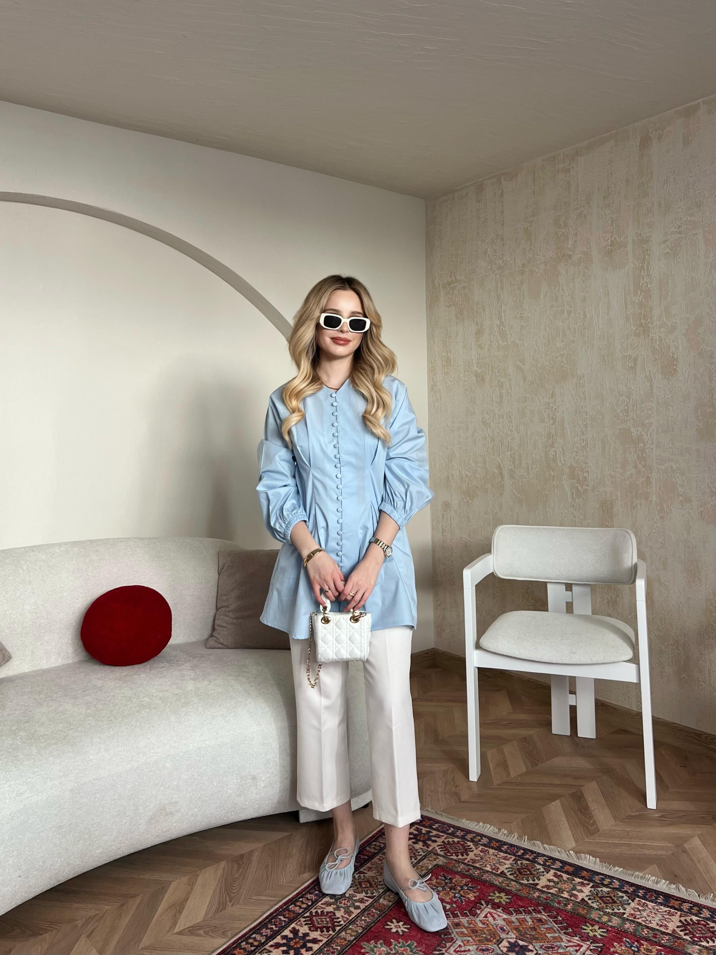 Giza Tunik Bebe Mavisi