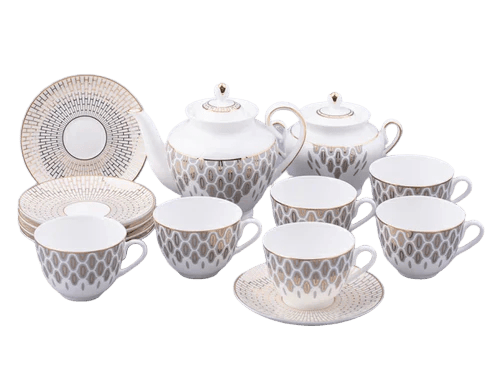 6 kişilik çay servisi 14 parça, üniforma Bahar 2, Salamander Grey