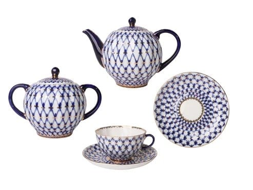 Çay Takımı(Lale Form) cobalt net 6/14