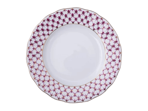 Dalga Kenar Pasta Tabağı 18 Cm Net Blue