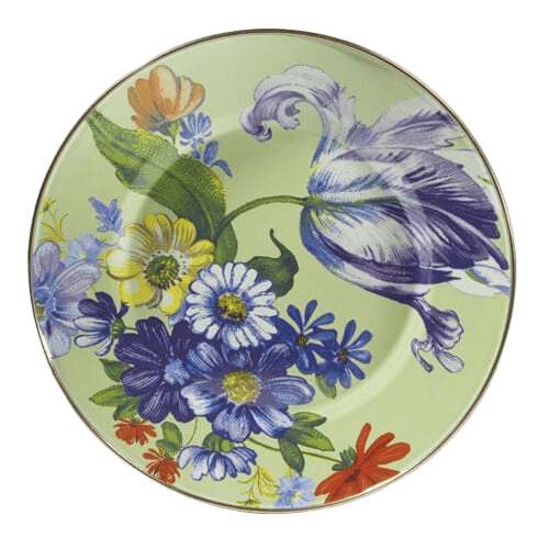 Flower Market Dinner Plate - Green
