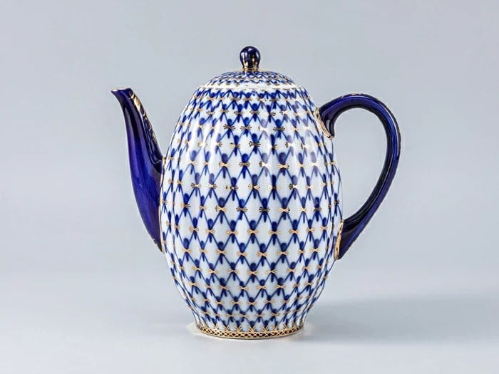 Kahve Potu 1200 ml Lale Form Cobalt Net