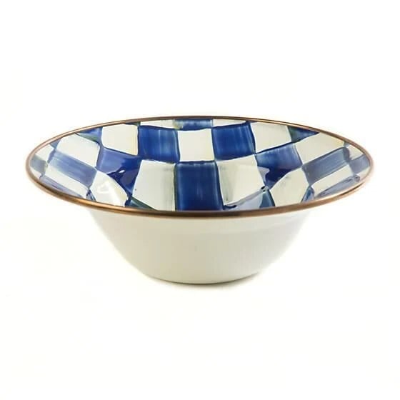 Royal Check Enamel Breakfast Bowl