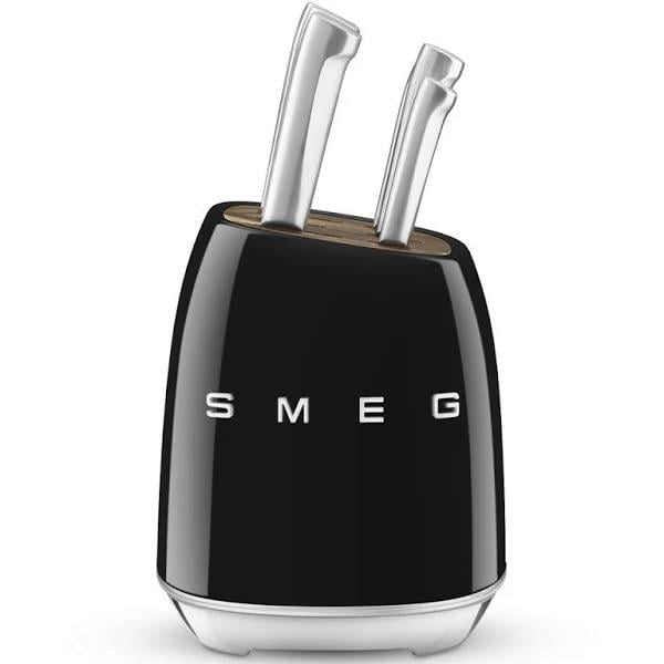 SMEG SİYAH STANDLI BIÇAK SETİ