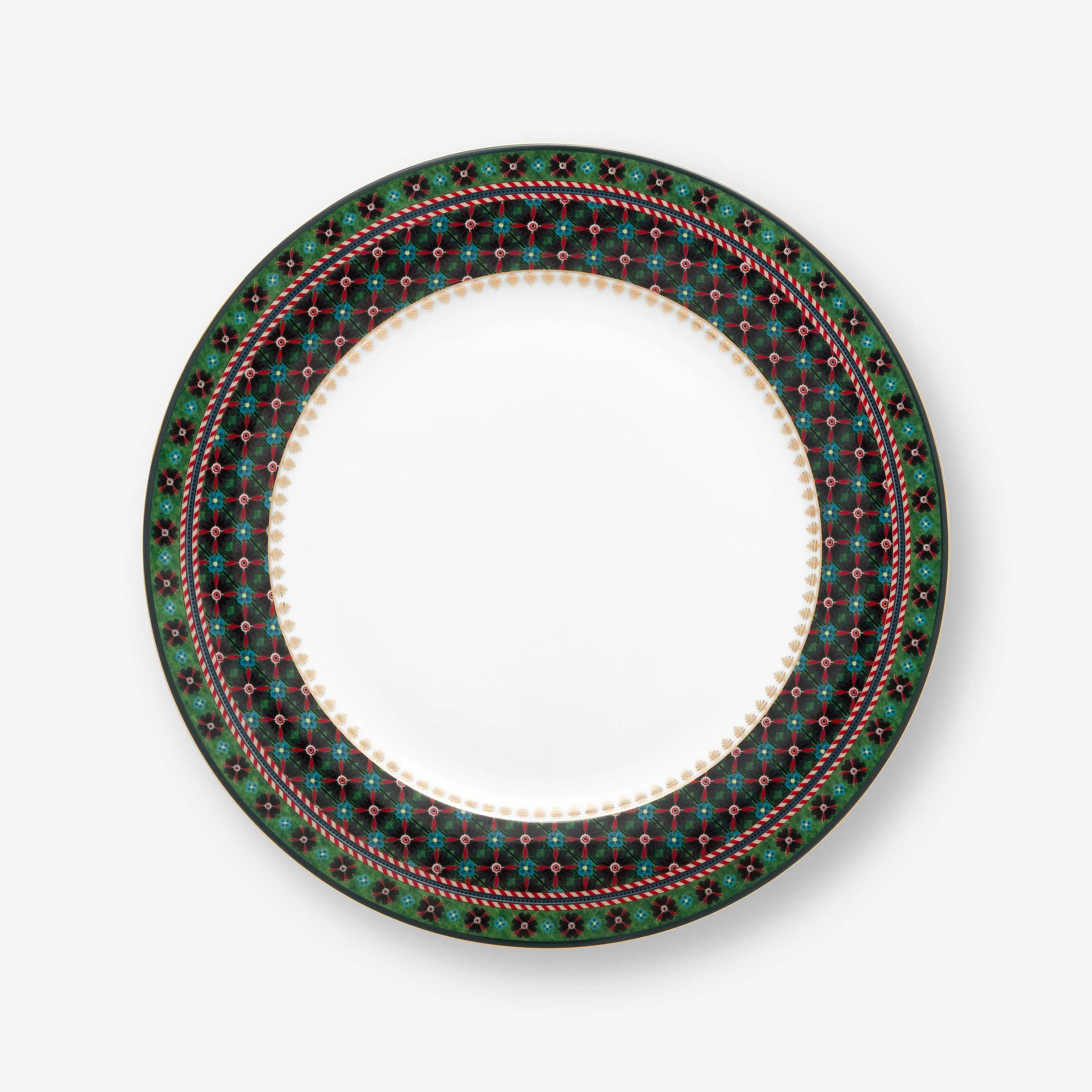 Yeşil Porselen Yemek Tabağı 26,5 Cm Berry Blues Collection by Pip Studio