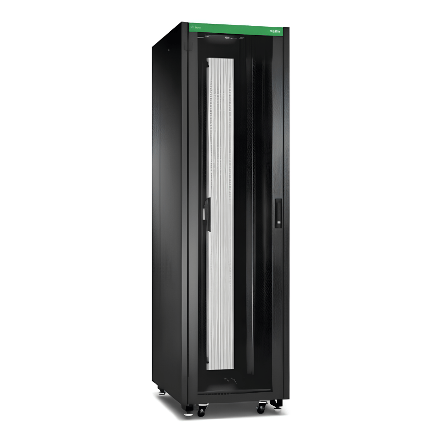 Schneider NR6282-P GO Raf, 42U, Siyah, Delikli 