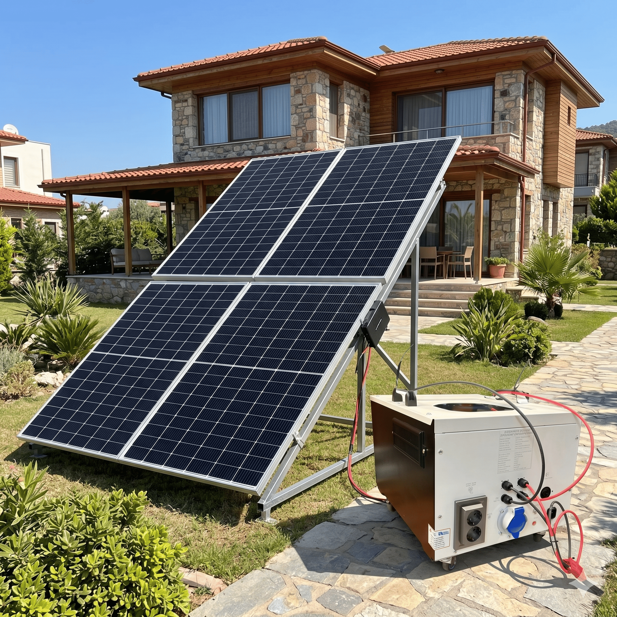 Sg 5.6 5600 watt 48v 280Ah Dört Panelli Solar  Sistem