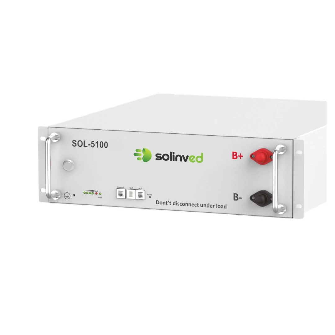 SOLİNVED 51.2 V 100AH LİFEPO4 RACK(SERİLENEBİLİR))