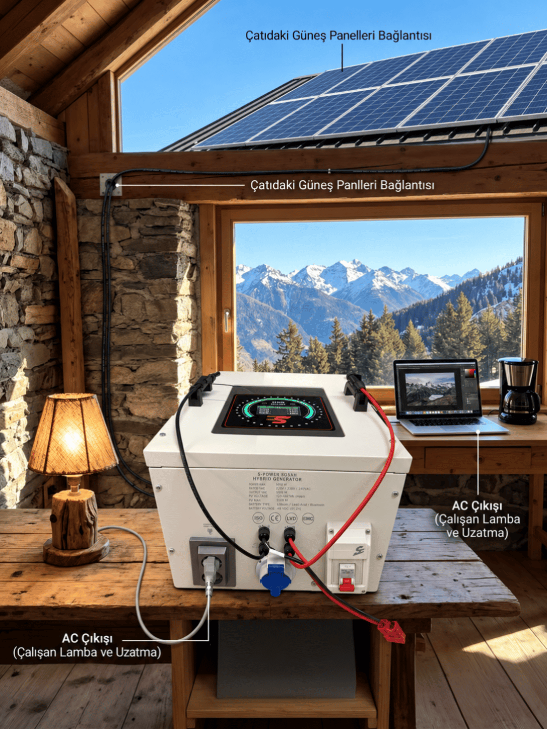 Spower Energy Solar Hibrit Jeneratör Sg-6.2 48 210