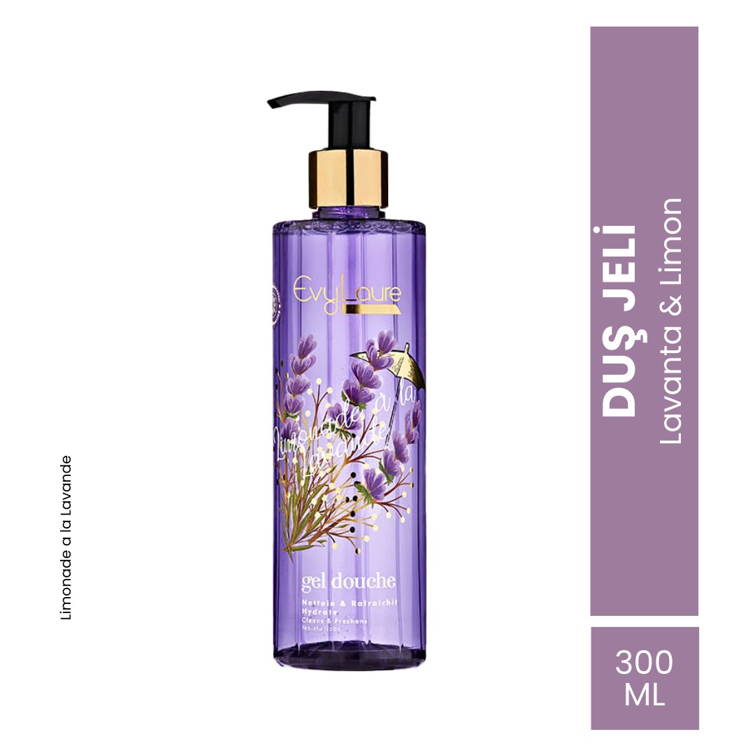EvyLaure Limonade À La Lavande Duş Jeli | Yoğun Nemlendirici | Lavanta Ekstraktlı | Unisex | 300 ml