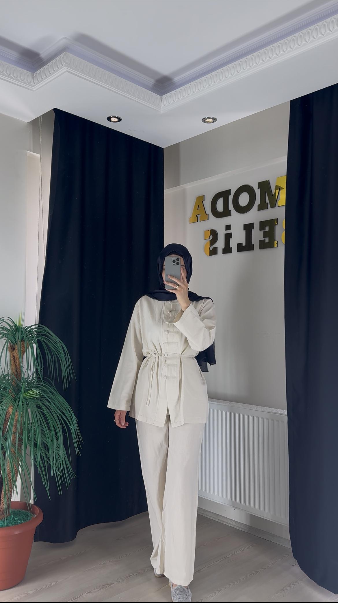 Afra Takım - Bej