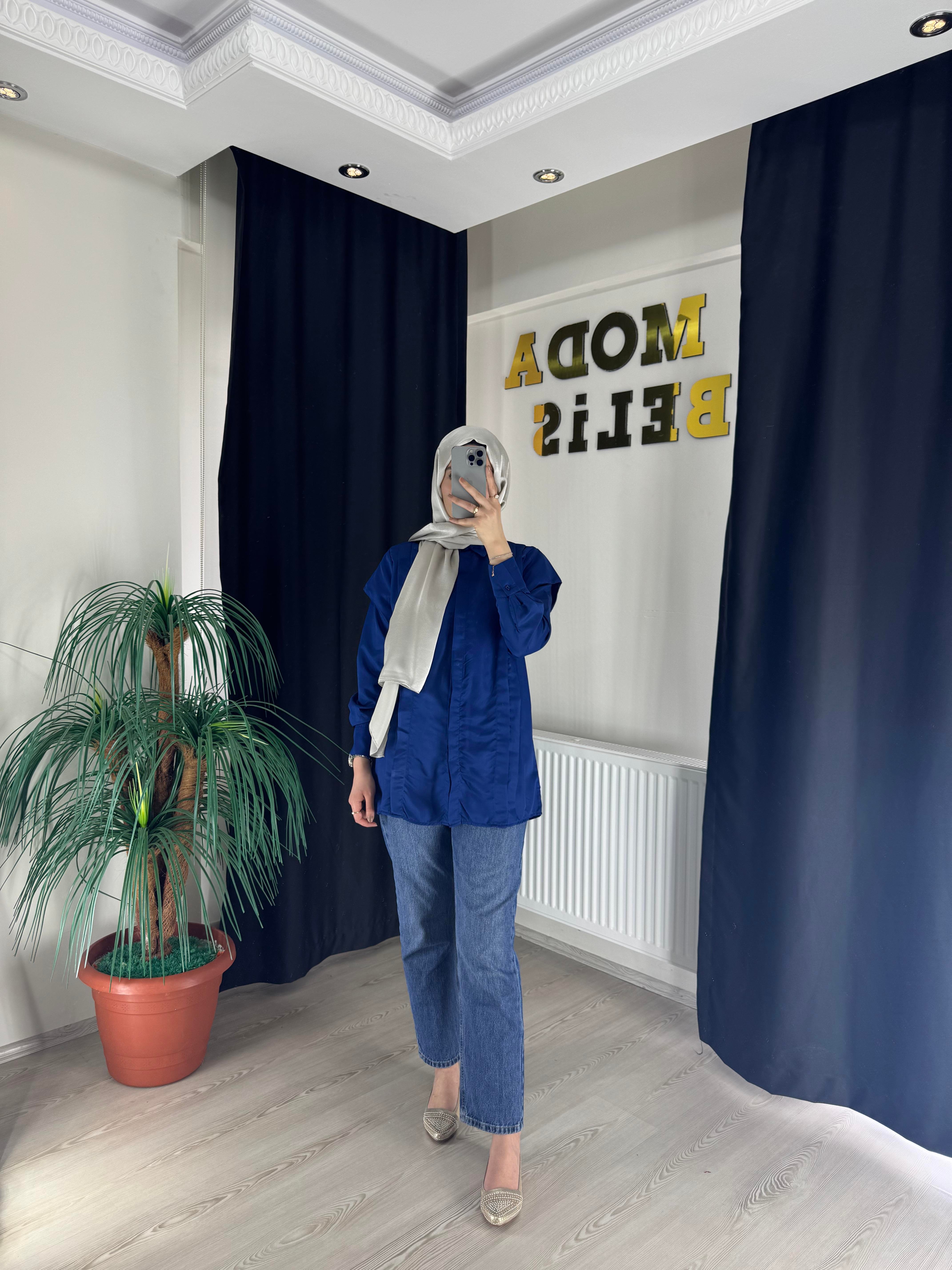 Nisa Gömlek - Lacivert